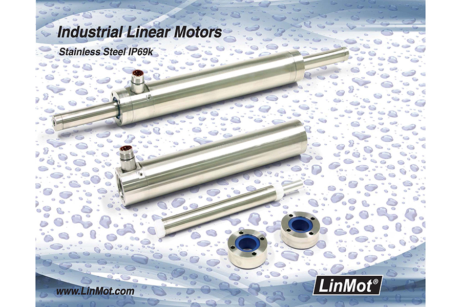 LinMot Poster INOX-Motoren IP69K